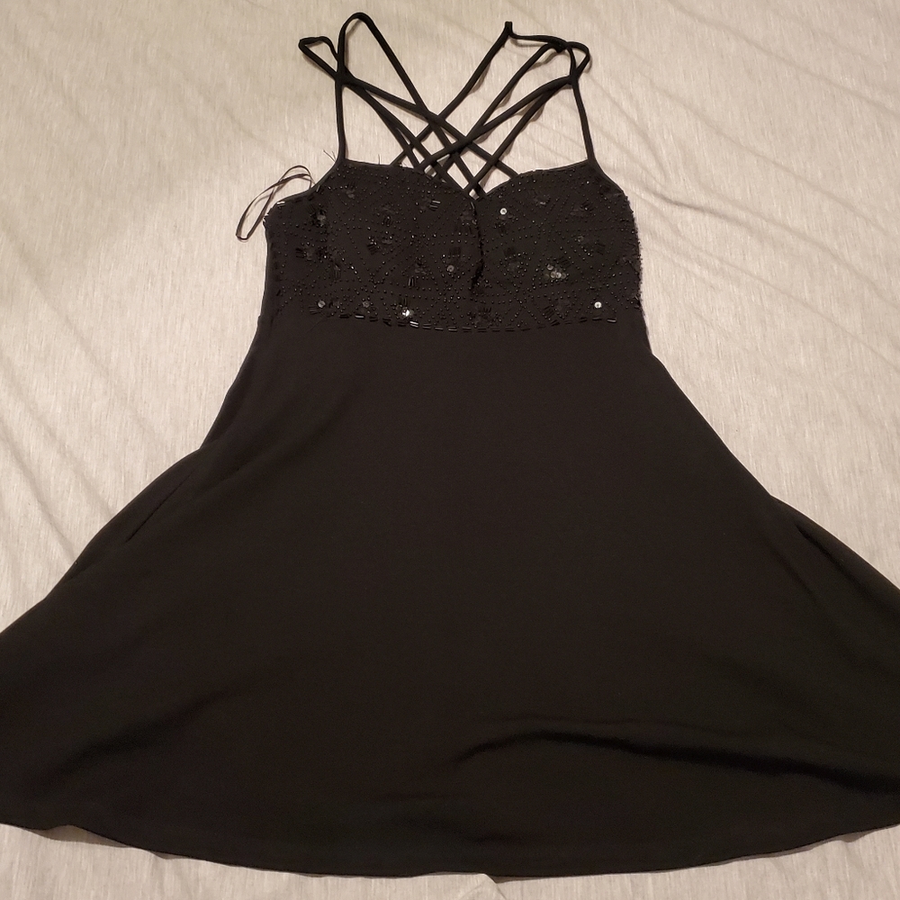 Sequin Black Dress